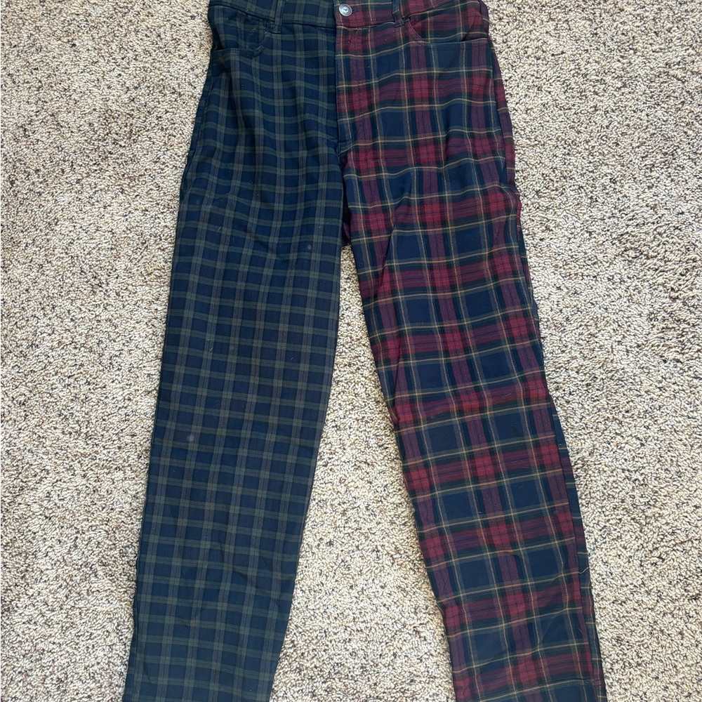 SOLD!!!! Plaid Two-Tone Pants